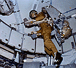 Skylab crew,  working